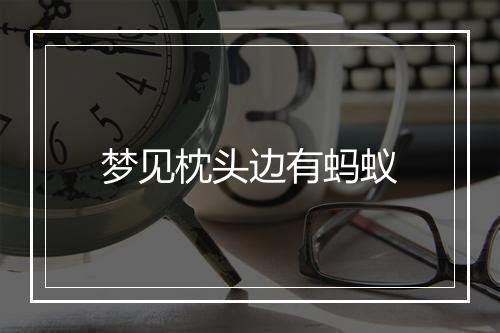 梦见枕头边有蚂蚁