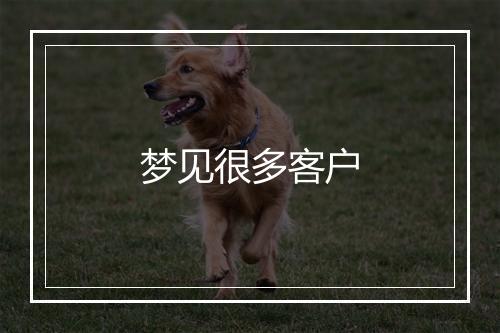 梦见很多客户