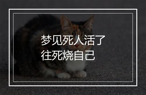 梦见死人活了往死烧自己