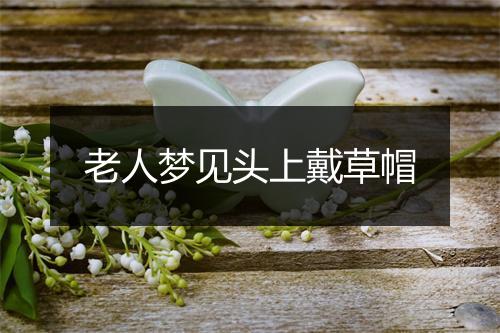 老人梦见头上戴草帽