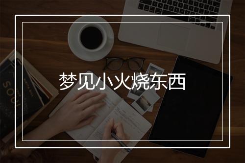 梦见小火烧东西