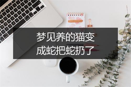 梦见养的猫变成蛇把蛇扔了