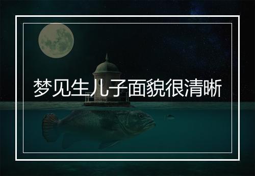 梦见生儿子面貌很清晰