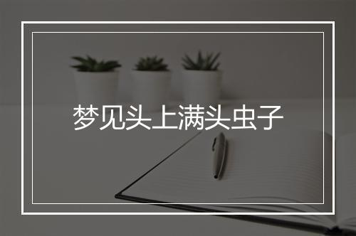 梦见头上满头虫子