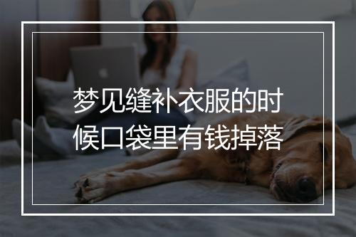 梦见缝补衣服的时候口袋里有钱掉落