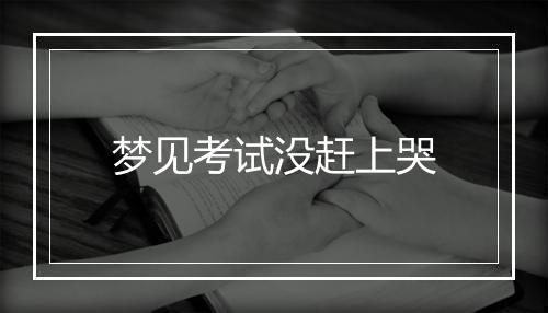 梦见考试没赶上哭