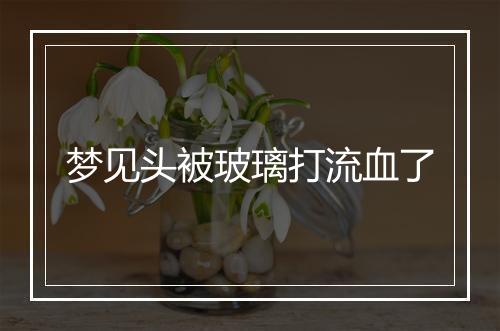 梦见头被玻璃打流血了