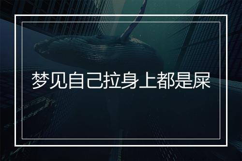 梦见自己拉身上都是屎