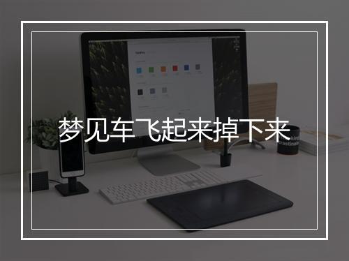 梦见车飞起来掉下来