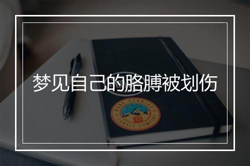 梦见自己的胳膊被划伤