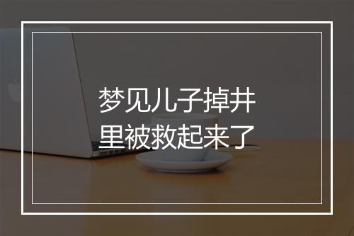 梦见儿子掉井里被救起来了