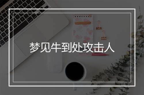 梦见牛到处攻击人