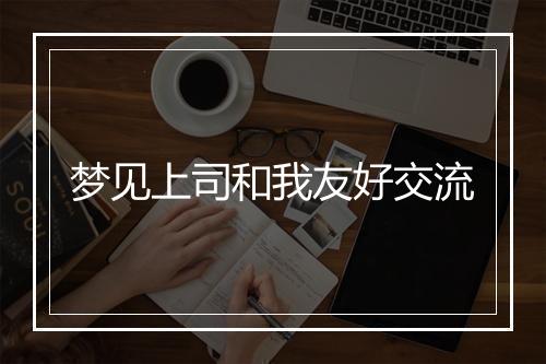 梦见上司和我友好交流