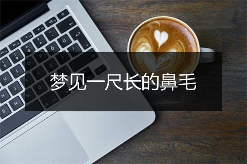 梦见一尺长的鼻毛