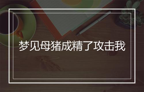 梦见母猪成精了攻击我