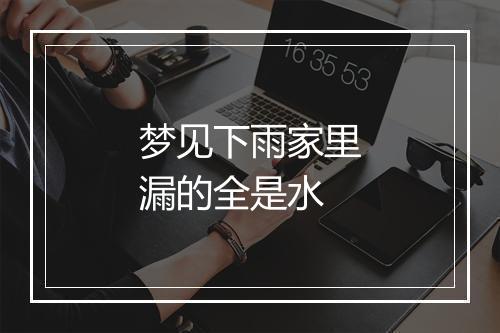 梦见下雨家里漏的全是水