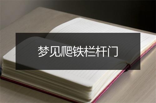 梦见爬铁栏杆门