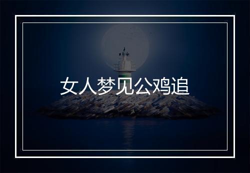 女人梦见公鸡追