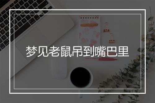 梦见老鼠吊到嘴巴里