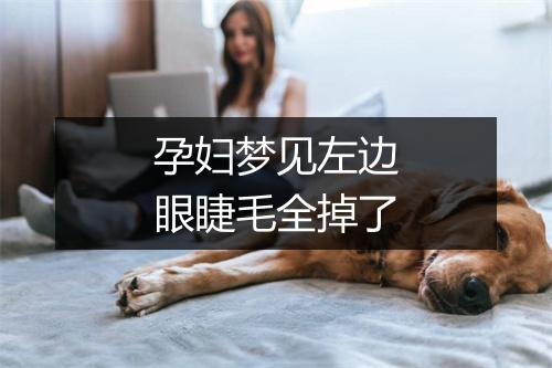 孕妇梦见左边眼睫毛全掉了