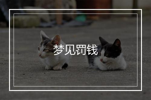 梦见罚钱