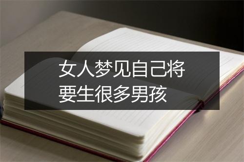 女人梦见自己将要生很多男孩