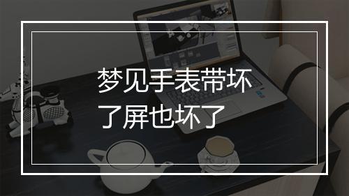 梦见手表带坏了屏也坏了