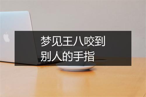 梦见王八咬到别人的手指