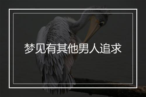 梦见有其他男人追求