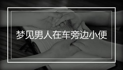 梦见男人在车旁边小便