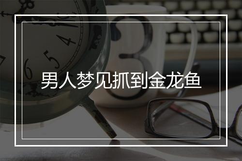 男人梦见抓到金龙鱼