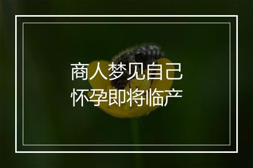 商人梦见自己怀孕即将临产