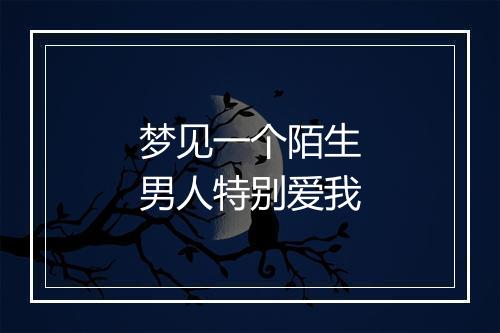 梦见一个陌生男人特别爱我