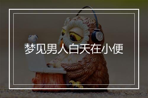 梦见男人白天在小便