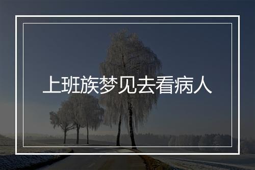 上班族梦见去看病人