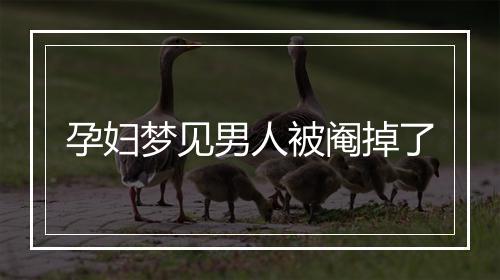 孕妇梦见男人被阉掉了