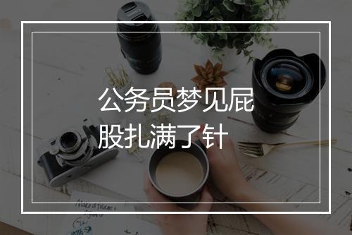 公务员梦见屁股扎满了针