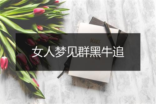 女人梦见群黑牛追