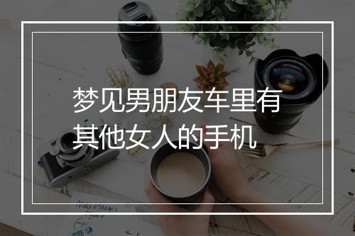 梦见男朋友车里有其他女人的手机