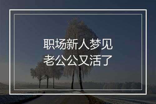 职场新人梦见老公公又活了