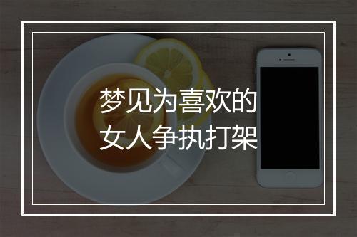 梦见为喜欢的女人争执打架