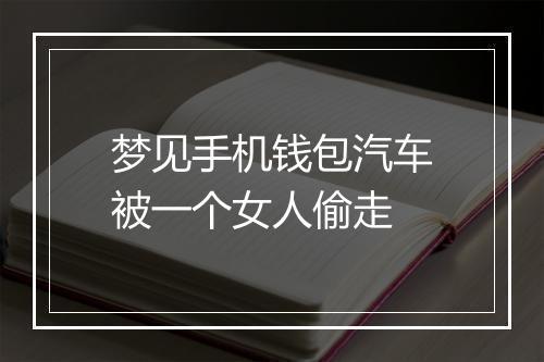 梦见手机钱包汽车被一个女人偷走