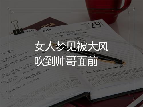 女人梦见被大风吹到帅哥面前