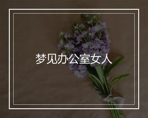 梦见办公室女人