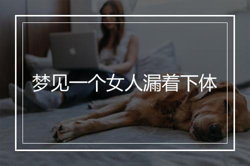 梦见一个女人漏着下体