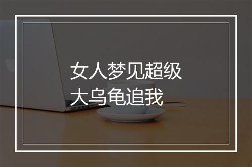 女人梦见超级大乌龟追我