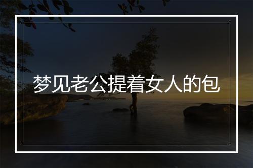 梦见老公提着女人的包