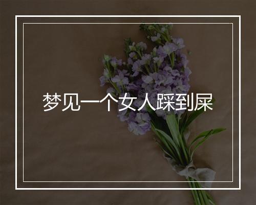 梦见一个女人踩到屎