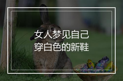 女人梦见自己穿白色的新鞋