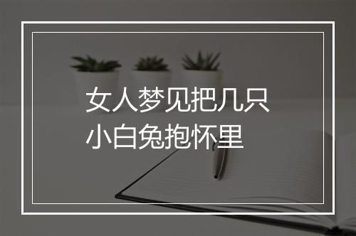 女人梦见把几只小白兔抱怀里